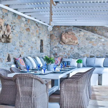 Exquisite Mykonos - Lakima - 6 Bedroom - Infinity Pool - Panoramic Sea And Sunset View - Pool Bar 빌라 *