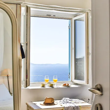 빌라 Exquisite Mykonos - Lakima - 6 Bedroom - Infinity Pool - Panoramic Sea And Sunset View - Pool Bar *