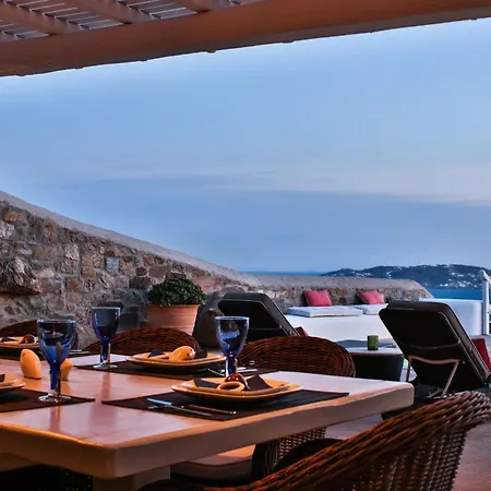 빌라 Exquisite Mykonos - Lakima - 6 Bedroom - Infinity Pool - Panoramic Sea And Sunset View - Pool Bar *