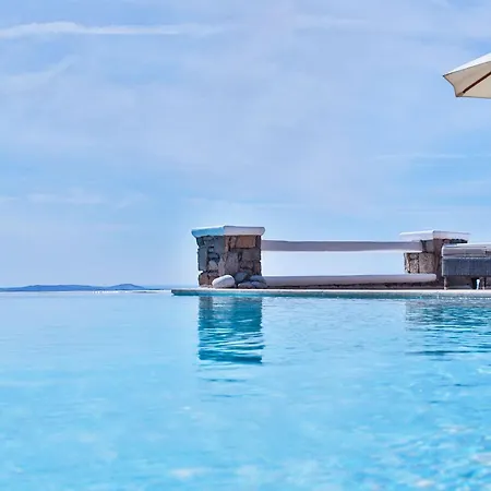 빌라 Exquisite Mykonos - Lakima - 6 Bedroom - Infinity Pool - Panoramic Sea And Sunset View - Pool Bar *